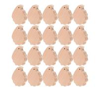 FOMIYES 20pcs Beech Wood Hedgehog Ornaments Unfinished Wood Cutouts DIY Hanging Animal Pendants for Crafts Scrapbooking Home Decor Wooden Jungle Animal Shapes
