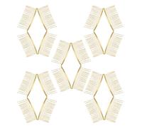 FOMIYES 20pcs Broken Hair Comb Golden Teeth Design for Twist Hair Clips for Bridal Accessories and DIY French Twist Comb Styling