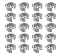 FOMIYES 20PCS C-Shape Cane Buckle Clamp Clips for Tube Folding Walker Replacement Lock Bracket Pins for Crutches and Walking Stick Accessories Enhanced Stability Support for Seniors