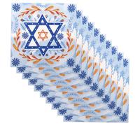 FOMIYES 20pcs Disposable Hanukkah Napkins with Star of Soft Paper Napkins Jewish Napkins for Jewish Holiday Parties and Celebrations