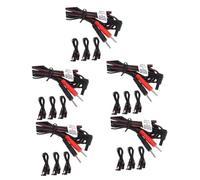 FOMIYES 20pcs Electric Massage Machine Cable Lead Wires for Physiotherapy Machine Connect Cables