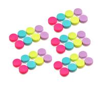 FOMIYES 20pcs Lovely Candy Contact Lens Case Double-Box Lense Cases Bright Portable Lense Box for Storage