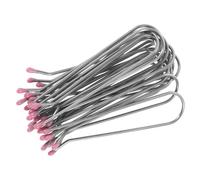 FOMIYES 20pcs Metal Wire Hot Roller Clips Replacement for Electric Curlers Durable U Shaped Hair Curler Clips with Rapid Heating Easy to Use Salon Perm Rod Clamp Holders for Various Roller