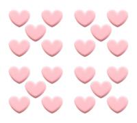 FOMIYES 20pcs Pink Heart-Shaped Plastic Clips for Organizing Files and Sealing Bags, Sturdy Heart Claw Clips for Office, School, and Home Use