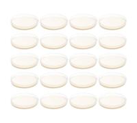 FOMIYES 20pcs Prepoured Nutrient Agar Petri Dishes with Accurate Nutrient Formula, Ready to Use Microbiology Petri Dishes Made of PC and Agar for Science Projects and Quality Control