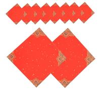 FOMIYES 20pcs Red Xuan Paper Fu Character Writing Sheets 22x22cm Chinese Calligraphy Rice Paper for Spring Festival Couplets and New Year Party Decoration