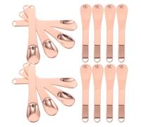 FOMIYES 20pcs Skin Care Spatula Zinc Alloy Cream Applicator Tool for Face Eye Cream Ergonomic Design for Precise Application Hygiene Rose Gold Finish