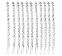 FOMIYES 20pcs Sparkly Rhinestone Bobby Pins Single Row Hair Clips for Fine Hair Wedding Bridal Strong Hold Crystal Barrettes for Bridesmaids