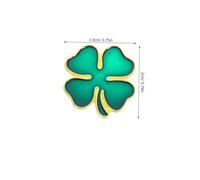 FOMIYES 20pcs St Patrick's Day Four-leaf Clover Lapel Pins Green Enamel Brooches with Magnetic Clasp Formal Dress Pins for Women Men Stylish Irish Festival Accessories and Souvenirs