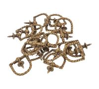 FOMIYES 20pcs Vintage Single Hole Zinc Alloy Drawer Pull Handles, Retro Antique Bronze Cabinet Knobs for Wardrobe, Dresser, Kitchen Cupboard Hardware