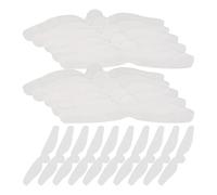 FOMIYES 20pcs White Cotton Sweat Pads for Women Belly Sweat Absorber Liners Breathable Under Belly Liner Pads Rash Prevention for Gym Running and Everyday Use