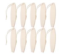 FOMIYES 20pcs Wooden Surfboard Hanging Ornaments 163x48mm Unfinished DIY Coastal Wall Décor Nautical Pendant Signs for Farmhouse and Beach Home Decoration
