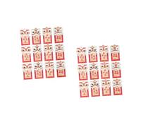 FOMIYES 24 PCS Chinese Year Red Envelopes Thick Lucky Hong Bao Money Holders for Lunar Spring Festival Decorations Traditional Red Packets for Family Reunions and Festive Greetings