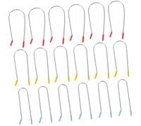 FOMIYES 24pcs Hot Roller Clips Hair Perm Rods Clips for Hair U-shaped Curler Clamp Holders Compatible with Electric Curlers Use for Home Barber Use