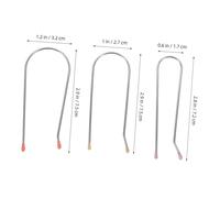 FOMIYES 24pcs Hot Roller Clips with Securing Pins U Shaped Electric Hair Curler Replacement Clamps in Stainless Steel Resin for Versatile Heated Styling