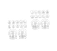 FOMIYES 24pcs Snowflake Christmas Decoration Inflatable Christmas Fake Snow Decor Decor Snowflake Decoration Plastic Water Globe