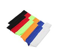 FOMIYES 24pcs Sports Headbands for Men Women Sweat Absorbing Non-skid Fitness Hairbands Red Black White Royal Blue Fluorescent Orange Green Stylish Functional for Running Yoga and Workouts