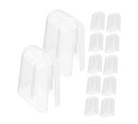 FOMIYES 24pcs Transparent Toothbrush Head Covers Protective Caps for Travel and Daily Use Lightweight Material Hygiene Guards to Prevent Dust Deformation and Stains Portable Toothbrush