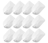 FOMIYES 24pcs White Adhesive Wall Hooks Key Storage Hooks Jewelry Hanging Holder Small Punch-Free Wall-Mounted Hangers for Necklaces and Accessories Organization