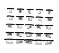 FOMIYES 25pcs Wig Accessory Steel Hair Clips Teeth Options Wig Fixing Combs Easy to Install No Damage to Hair for Secure Application