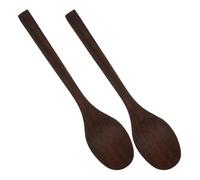 FOMIYES 2pcs 17cm Chicken Wing Wood Soup Spoons for Honey Stirring and Dessert, Natural Wooden Kitchen Utensils Suitable for Cooking and Food Serving