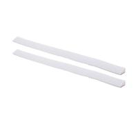 FOMIYES 2pcs 50cm Silicone Waterproof Threshold Strip 1.6cm High Shower Water Dam Barrier for Bathroom Wetroom Floor Seal and Splash Guard, White