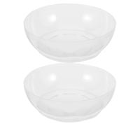 FOMIYES 2pcs Abs Plastic Electronic Scale Trays 600ml Kitchen Weighing Scale Bowls for Baking Cooking Food Preparation and Diet Measuring