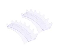 FOMIYES 2pcs Acrylic Makeup Brush Display Stand Shelf Desktop Storage Organizer Pen Holder Vanity Shelves Makeup Brush Storage