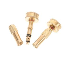 FOMIYES 2pcs Adjustable Copper Garden Hose Nozzle with 6mm Connector, Water Spray Gun for Irrigation and Lawn Watering, Sturdy Brass Material Suitable for Outdoor Gardening and Cooling