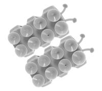 FOMIYES 2pcs Adjustable Suction Cup Shower Head Holder Bracket for Bathroom Wall Mount, Hand Held Showerhead Support with No Drill Installation, Grey Shower Accessories for Showerhead