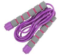 FOMIYES 2pcs Adjustable Weight Loss Jump Rope with Non-slip Foam Handles Tangle-free Exercise Skipping Rope for Training and Workout Sturdy Purple Fitness for Home and Gym