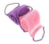 FOMIYES 2pcs African Exfoliating Net Body Scrubbers for Shower Convenient Back Scrubber with Rough Texture for Dead Skin Removal Machine Washable Suitable for Men and Women