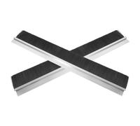 FOMIYES 2pcs Aluminum Door Bottom Brush Stopper with Dense Nylon Bristles 19.7"x2" Universal Installation Garage Door Seal Strip Dust Blocking and Weather Resilience in Warehouses