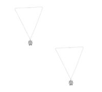 FOMIYES 2pcs Ancient Egyptian King Portrait Necklace Silver Pendant Mummy Motif Hip Hop Jewelry for Men Women Halloween Costume Party Accessory with Unique Cultural Charm