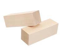 FOMIYES 2Pcs Basswood Unfinished Wood Blocks 15X5X5Cm Rectangular Crafting and Carving Wood for DIY Projects and Whittling