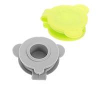 FOMIYES 2pcs Bath Tub Plug Set Leakproof Gray and Green Silicone Drain Stopper Bathtub Water Seal Accessory for Most Tub Drains in Bath Essentials