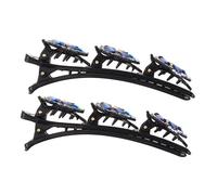 FOMIYES 2pcs Braiding Hairpins Sparkling Imitation Stones Hair Styling Clips for Wedding Bridal Hair Ornaments for Women Girls