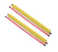 FOMIYES 2pcs Calligraphy Scroll Paper Set Yellow Velvet Base, Blank Water Writing Cloth for Chinese Brush Handwriting Practice, Reusable Art Scrolls for Calligraphy Training and Drawing