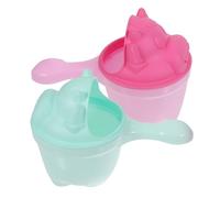 FOMIYES 2pcs Cartoon Shampoo Rinse Cups for Babies Lightweight and Break Resistant Pp Bath Rinser with Creative Generous Design, for Gentle Hair Washing During Bath Time