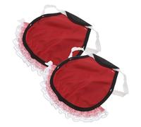 FOMIYES 2pcs Chicken Saddle for Hens Poultry Apron Back Protector Harness Small Hen Plumage Guard Black Denim Suitable for Chicken Farming and Coop Use