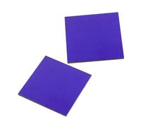 FOMIYES 2pcs Cobalt Blue Glass Plates 5x5cm for Chemistry Experiment Supplies, Flame Reaction Filter Sheets for School Science Labs and Laboratory Physical Experimental Equipment