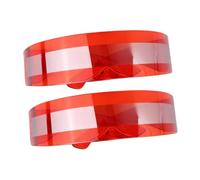 FOMIYES 2pcs Colorful Dance Party Glasses Lightweight Plastic Headband Glasses for Festival Club Wear Red Fashionable Prop Accessories