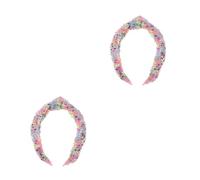 FOMIYES 2pcs Colorful Sequin Bowknot Headband for Women Sparkly Knotted Hairband with Dazzling Glitter Elegant Non Slip Crown Hair Accessory for Parties and Daily Wear