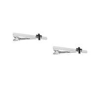 FOMIYES 2pcs Copper Tie Clip with Cross Motif for Men Elegant Necktie Bar for Weddings Business Formal Events Durable Polished Copper Necktie Clasp with Faith Symbol Stylish Banquet