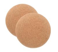 FOMIYES 2pcs Cork Massage Balls for Yoga Deep Tissue Muscle Relief Neck and Back Massager Natural Cork Roller for Targeted Tension Release and Exercise