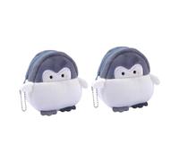 FOMIYES 2Pcs Cute Penguin Plush Coin Purse Cartoon Lipstick Pouch Adorable Mini Bag for Change Storage Present for Friends Family