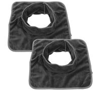 FOMIYES 2pcs Deep Grey Massage Table Sheets with Face Hole, Spa Bed Cover for Beauty Salon and Foot Bath Therapy, Breathable Facial Massage Linens for Professional Salon Supplies