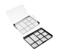 FOMIYES 2pcs Diy Eyeshadow Palette Empty Makeup Palettes Magnetic Eyeshadow Tray Compact Lightweight
