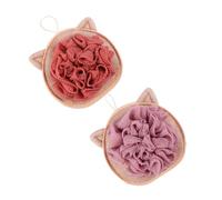 FOMIYES 2pcs Double Side Shower Loofah Bath Scrubber Exfoliating Body Skin Cleaning Tool Lightweight Convenient for Back Neck Shoulders Legs Random Color