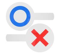 FOMIYES 2pcs Double-Sided Yes No Decision Boards Handheld Dry Erase Voting Paddles Classroom Participation Tools for Teachers and Students